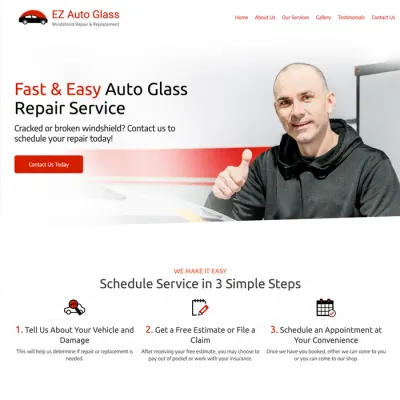 auto glass repair website design original original