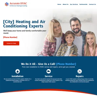 best hvac contractor website design theme original original