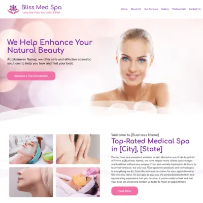 botox medical spa website design theme original original
