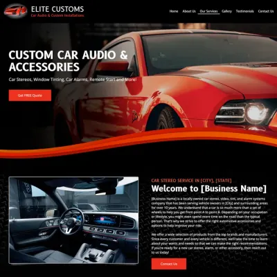 car audio security website design original original
