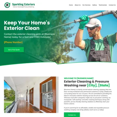 exterior cleaning pressure washing website design original original