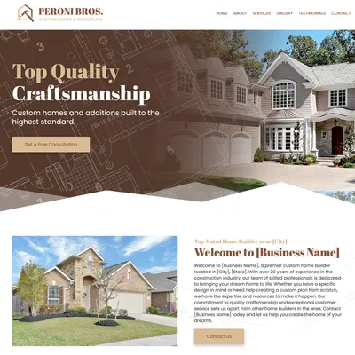 home builder website design theme original