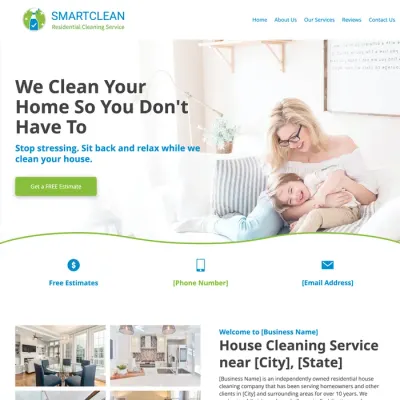 house cleaning website design template original original
