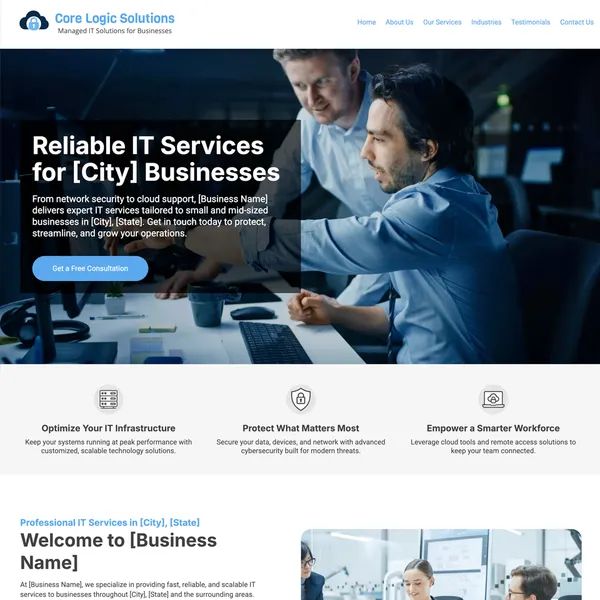 it services website design theme original original