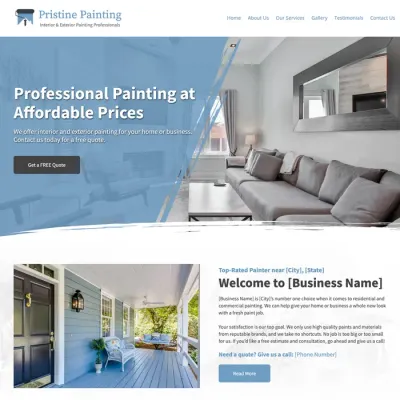 painter website design theme original original