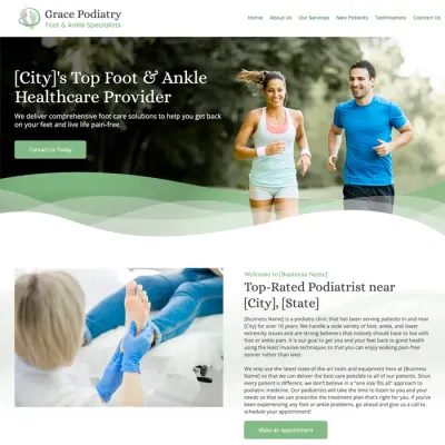 podiatrist website design theme original original